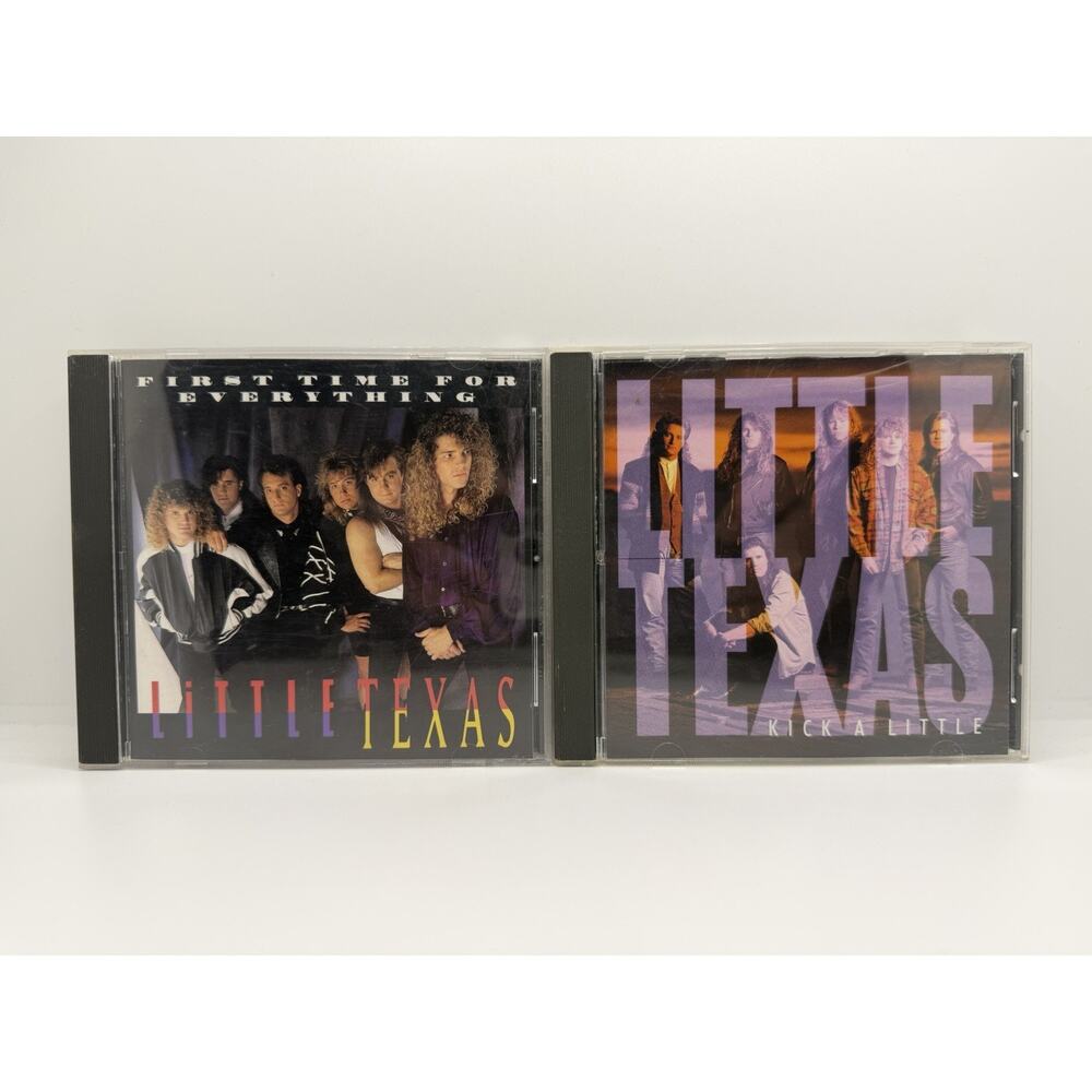 Little Texas 2 CD Lot First Time For Everything & Kick A Little Country Rock OOP